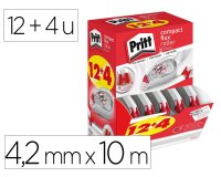 Roller de correction pritt compact flex dimensions       4,2mmx10m pack 12+4 unites