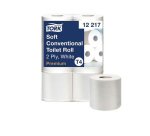 Papier toilette tork traditionnel doux premium 2   plis fsc et ecolabel colors   blanc paquet 6 rouleaux 198f