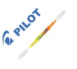 Surligneur pilot spotliter vw begreen double pointe moyenne encre liquide coloris jaune   et orange