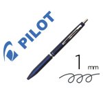 Stylo-bille pilot acro 1000 retractable pointe moyenne 1mm encre noire rechargeable coloris bleu marine avec coffret