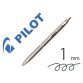 Stylo-bille pilot acro 1000 retractable pointe moyenne    1mm encre noire rechargeable  coloris argent avec coffret