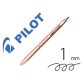 Stylo-bille pilot acro 1000 retractable pointe moyenne    1mm encre noire rechargeable  coloris rose avec coffret