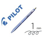 Stylo-bille pilot acro 1000 retractable pointe moyenne 1mm encre noire rechargeable coloris bleu clair avec coffret