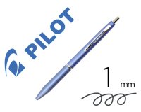 Stylo-bille pilot acro 1000 retractable pointe moyenne 1mm encre noire rechargeable coloris bleu clair avec coffret