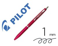 Stylo-bille pilot acro 1000 retractable pointe moyenne    1mm encre noire rechargeable  coloris cerise avec coffret