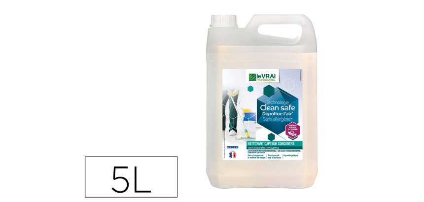 Nettoyant le vrai professionnel sols et         surfaces odorisation          concentre bidon 5 litres