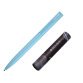 Stylo-bille belius rocket b monochrome sans agrafe encre bleue coloris bleu dans coffret cadeau original cylindrique
