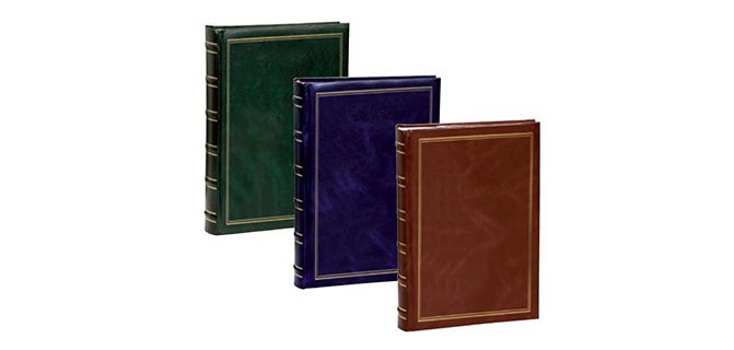 Album photos walther classique format 235x365mm 100f blanches capacité 300 photos 11.5x15cm