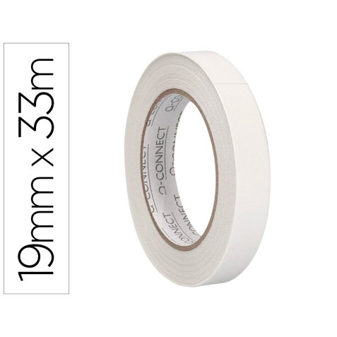 Ruban adhesif q-connect double face 33mx19mm