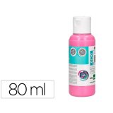 Peinture acrylique liderpapel coloris rose bouteille 80ml