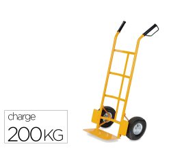 Diable viso manutention 1100x461x55mm pelle acier     roues caoutchouc charge       maximale 200kg