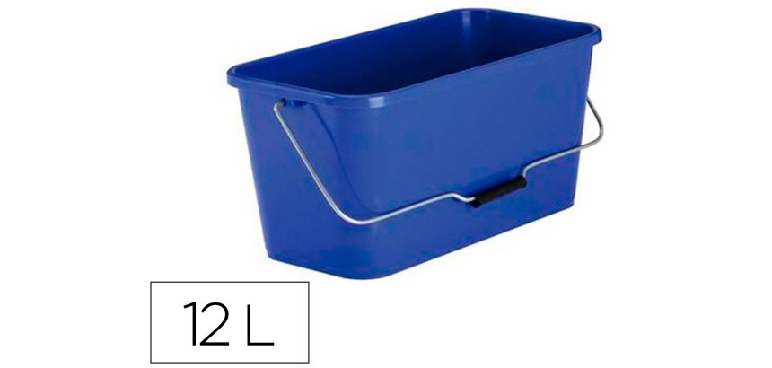 Seau coldis rectangulaire pour mouilleur vitre          polypropylene 413x220x201mm   12 l coloris