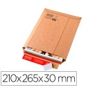 Pochette expedition colompac carton rigide brun bande      adhesive 210x265x30mm