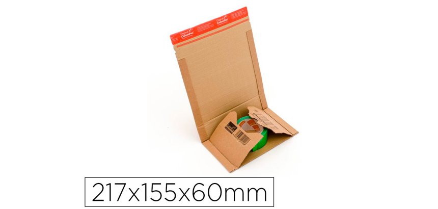 Etui expedition colompac kraft universel brun          217x155x60mm