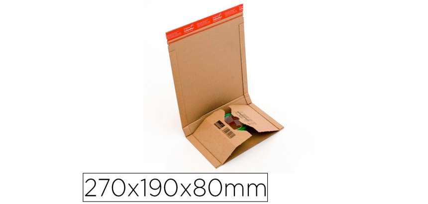 Etui expedition colompac kraft universel brun          270x190x80mm