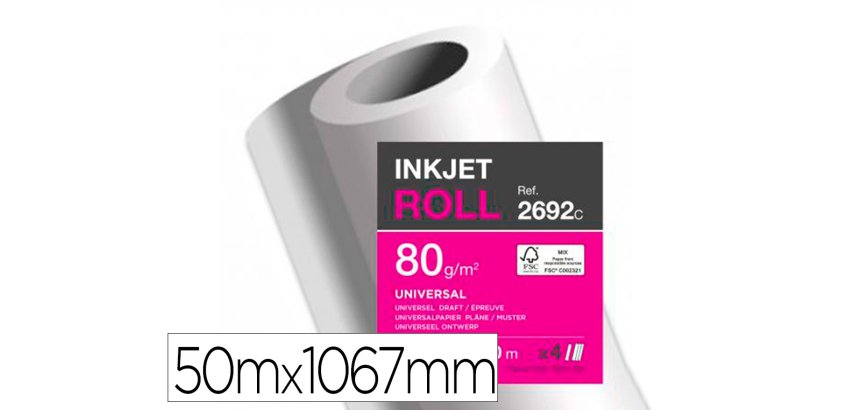 Papier traceur jet d'encre, 1.067 mm x 50 m