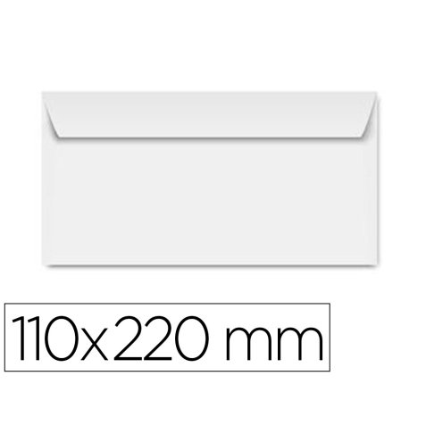 Enveloppe clairefontaine bande de protection 90g       fenetre 35 110x220mm blanche  boite de 250 unites