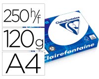 Papier clairefontaine clairalfa multifonction laser couleur haute qualite extra   blanc a4 120g/m2 paquet 250