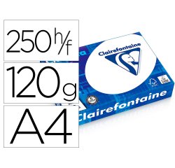 Papier clairefontaine clairalfa multifonction laser couleur haute qualite extra   blanc a4 120g/m2 paquet 250