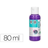 Peinture acrylique liderpapel coloris violet bouteille 80ml