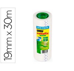 Ruban adhesif uhu rollafix invisible lot de 8 rouleaux   30m x 19mm