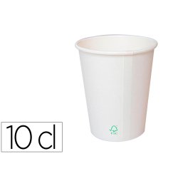 Gobelet en carton coldis biodegradable compostable de  contenance 10cl paquet de 50