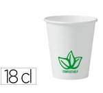 Gobelet en carton coldis biodegradable compostable de  contenance 18cl paquet de 50