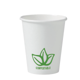 Gobelet en carton coldis biodegradable compostable de  contenance 25cl paquet de 50