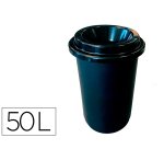 Poubelle donuts coldis 50l avec couvercle grande         ouverture sans contact