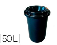 Poubelle donuts coldis 50l avec couvercle grande         ouverture sans contact