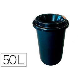 Poubelle donuts coldis 50l avec couvercle grande         ouverture sans contact