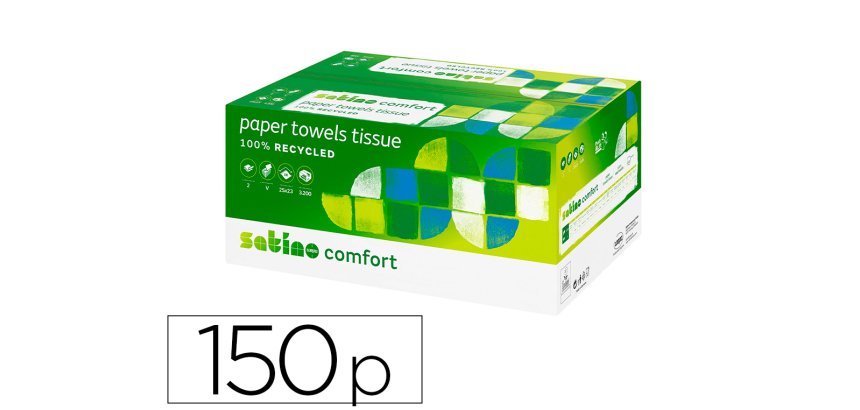 Papier essuie-mains Satino Comfort PT2, 206 x 240 mm
