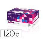 Essuie-mains coldis pure ouate blanche ecolabel 2plis  20,6x32cm  1 paquet de 120    feuilles