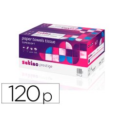 Essuie-mains coldis pure ouate blanche ecolabel 2plis  20,6x32cm  1 paquet de 120    feuilles