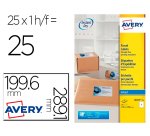 Etiquette d'expédition, 199,6 x 289,1 mm, blanc