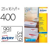 Etiquette d'adresse jet d'encre, 99,1 x 33,9 mm, blanc