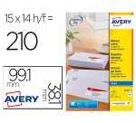 Etiquette d'adresse jet d'encre 99,1 x 38,1 mm blanc - Boîte de 210