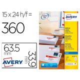 Etiquette avery jet encre \"mon tiembre en ligne\"  63,5  x 33,9mm boite de 360