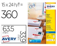 Etiquette avery jet encre \"mon tiembre en ligne\"  63,5  x 33,9mm boite de 360