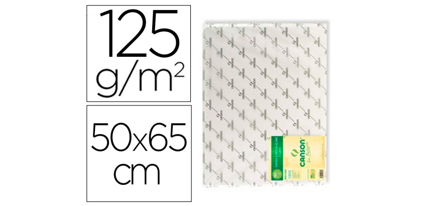 Papier de dessin 'C' à Grain, 125 g/m2, 500 x 650 mm