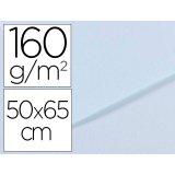 Papier dessin canson feuille mi-teintes n 102 grain        gelatine haute teneur coton   160g 50x65cm unicolore azur