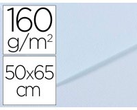 Papier dessin canson feuille mi-teintes n 102 grain        gelatine haute teneur coton   160g 50x65cm unicolore azur
