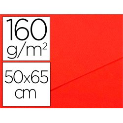 Papier dessin canson feuille mi-teintes n 506 grain gelatine haute teneur coton 160g 50x x65cm unicolore coquelicot