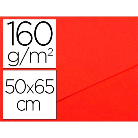 Papier dessin canson feuille mi-teintes n 506 grain gelatine haute teneur coton 160g 50x x65cm unicolore coquelicot