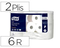 Rouleau papier toilette tork blanc 2 plis 396 fts paquet   de 6