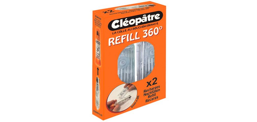 Recharges cleopatre pour effaceur d'encre 360 .lot de 2dimensions 5 mm x 6 m