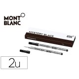 Recharge roller carpentras type mont blanc noir. blister de 2