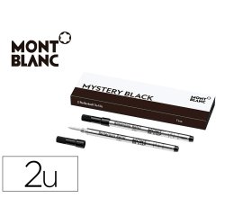 Recharge roller carpentras type mont blanc noir. blister de 2
