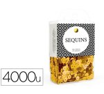 Sequin plat graine creative diam 6 mm boite brochable de  4000u coloris or