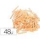 Pince en bois coloris naturel 48x7mm sachet de 48 unites